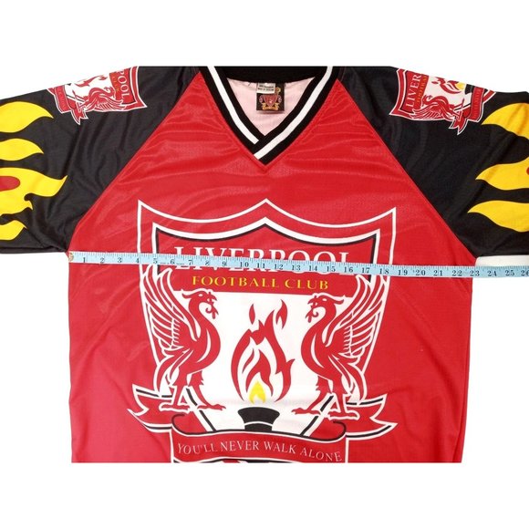 Vintage Liverpool LFC Football Club Jersey Satin Official England Soccer Enfield - Picture 11 of 12